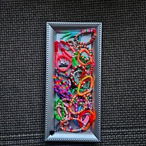 Handmade clay bead bracelets